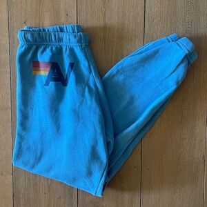 Aviator Nation Cobalt Blue Logo Sweatpants- size S